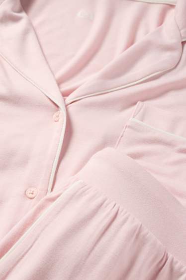 Damen - Viskose-Pyjama - rosa