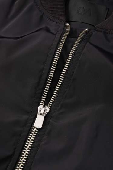 Dames - Kort bomberjack - zwart