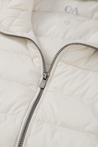 Damen - Steppweste - cremeweiß