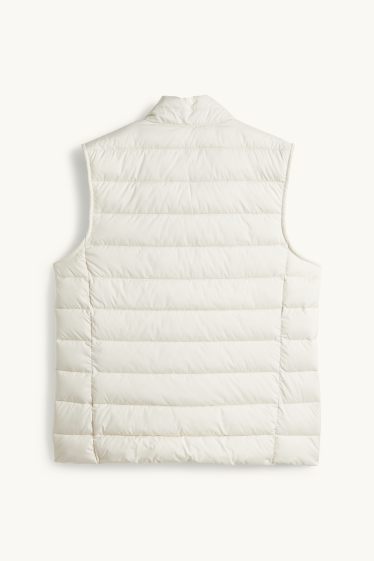 Damen - Steppweste - cremeweiß