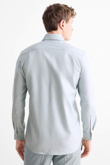 Hommes - Chemise de bureau - regular fit - col cutaway - sans repassage - vert menthe