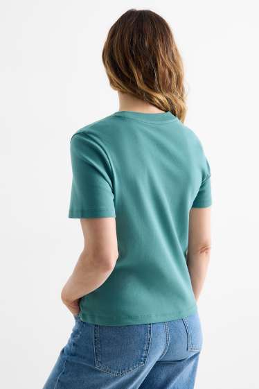 Femmes - T-shirt - slim fit - turquoise