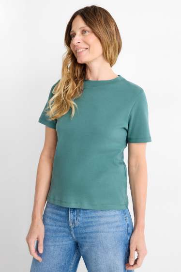 Femmes - T-shirt - slim fit - turquoise
