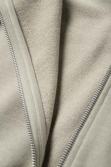 Men - Zip-through hoodie - light green