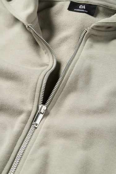 Men - Zip-through hoodie - light green