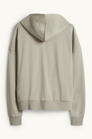 Men - Zip-through hoodie - light green