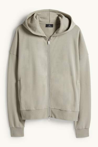 Men - Zip-through hoodie - light green