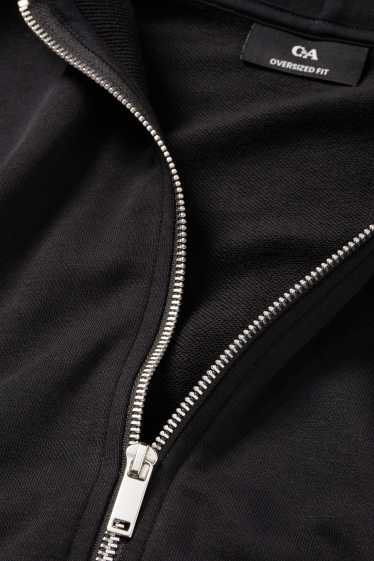 Men - Zip-through hoodie - black