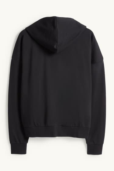 Men - Zip-through hoodie - black