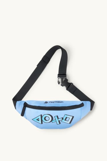 Kinderen: jongens - PlayStation - heuptasje - blauw / zwart