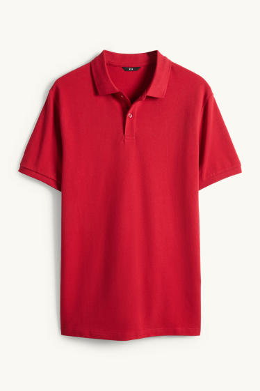 Herren - Poloshirt - Regular Fit - rot