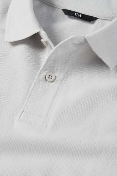 Pánské - Polokošile - regular fit - světle šedá