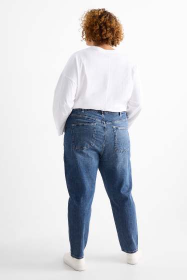 Damen - Mom Jeans - High Waist - LYCRA® - jeansblau