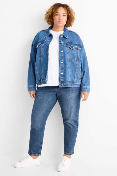 Damen - Mom Jeans - High Waist - LYCRA® - jeansblau