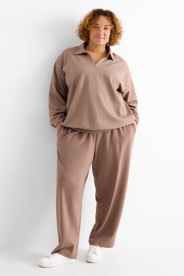 Damen - Jogginghose - braun