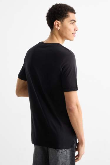 Heren - T-shirt - regular fit - zwart