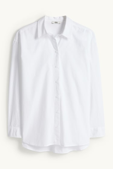 Damen - Hemdbluse - weiss