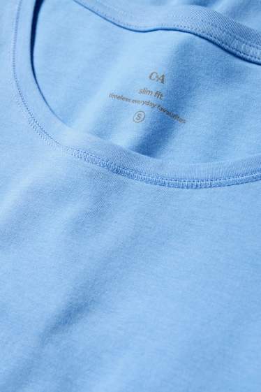 Damen - T-Shirt - Slim Fit - hellblau