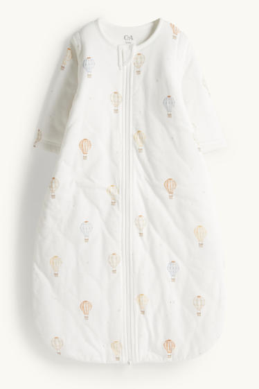 Unisex - Heteluchtballon - babyslaapzak - 6 tot 18 maanden - wit