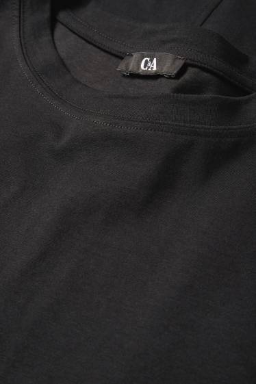 Damen - Langarmshirt - Relaxed Fit - schwarz