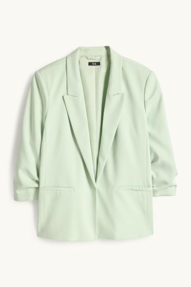 Women - Blazer - regular fit - mint green