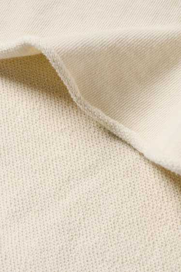 Donna - T-shirt corta - relaxed fit - bianco crema