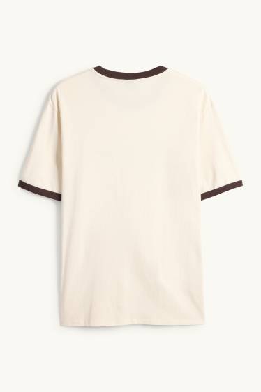 Home - Samarreta de màniga curta - relaxed fit - beix clar