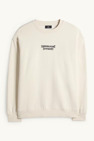 Men - Sweatshirt - relaxed fit - cremewhite
