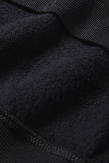 Hommes - Sweat à capuche Oversize - noir