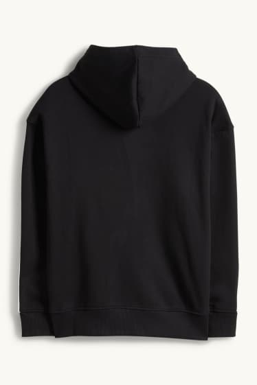 Bambini - Minecraft - felpa con cappuccio - nero