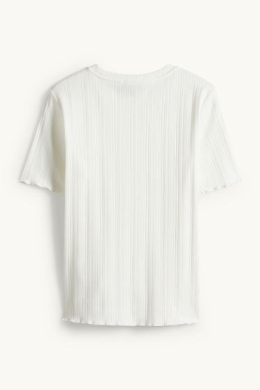Femmes - T-shirt - regular fit - blanc