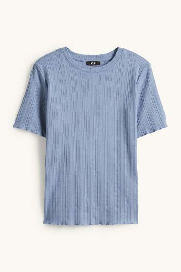 Femmes - T-shirt - regular fit - bleu