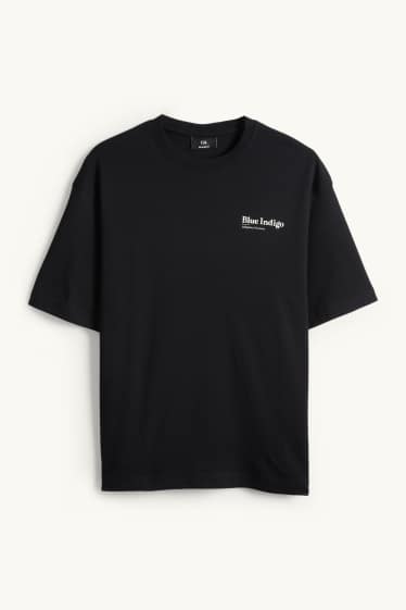 Home - Samarreta de màniga curta - oversized - negre