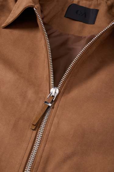 Femmes - Veste - faux suède - marron