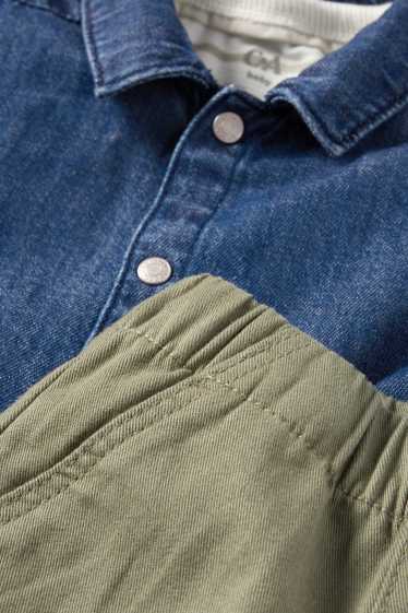 Bébés garçons - Tenue bébé - 3 pièces - vert / blanc crème