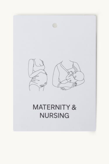 Women - Nursing nightdress - dark blue