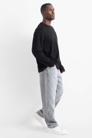 Hommes - Relaxed jean - jean gris clair