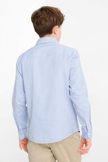 Bambini - Camicia - stampa minimal - azzurro