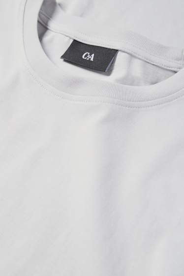 Hommes - T-shirt - regular fit - gris clair