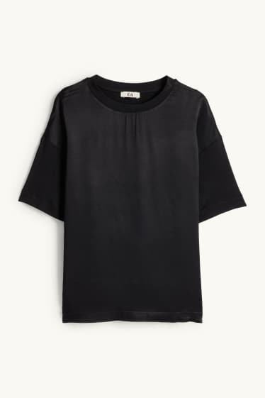 Femmes - T-shirt - regular fit - noir