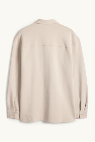 Herren - Hemdjacke - Relaxed Fit - Kent - hellbeige