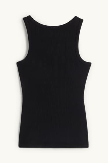 Women - Nursing top - ribbed - black