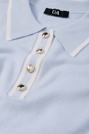 Dona - Jersei de punt - màniga curta - blau clar