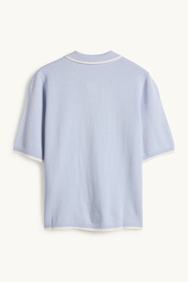 Dona - Jersei de punt - màniga curta - blau clar