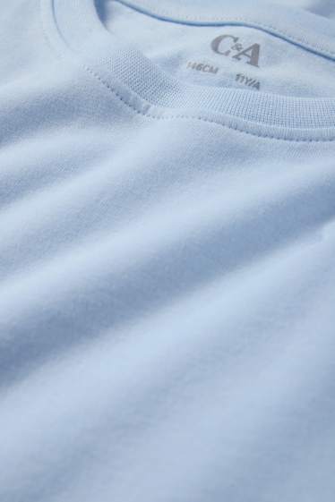 Kinder Jungen - Kurzarmshirt - hellblau