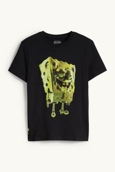 Bambini - SpongeBob - t-shirt - nero
