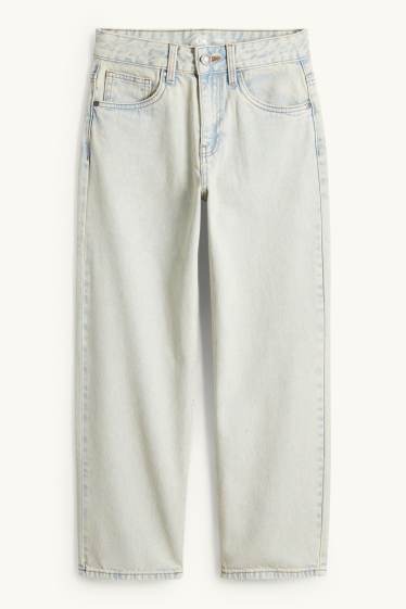 Kinder Jungen - Loose Jeans - helljeansgrau