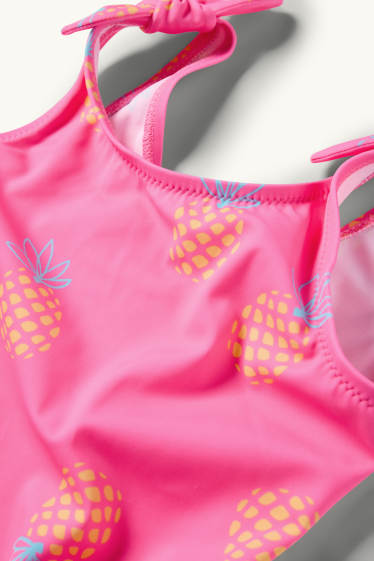 Copii - Fete - Ananas - costum de baie cu nod - LYCRA® XTRA LIFE™ - roz