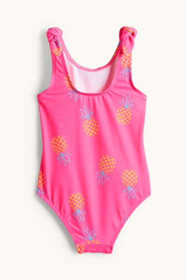 Copii - Fete - Ananas - costum de baie cu nod - LYCRA® XTRA LIFE™ - roz