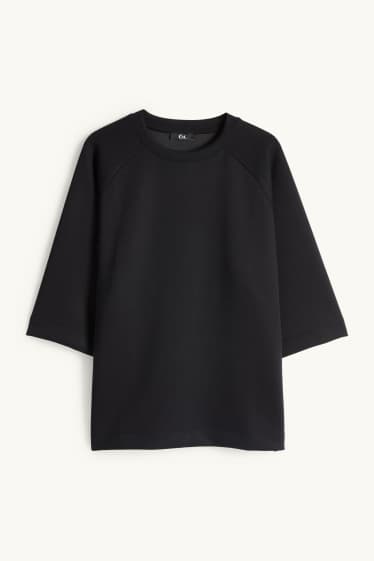 Damen - Oversized-Sweatshirt - schwarz